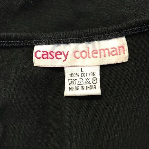 Long Sleeve Christmas T-Shirt Joy In Buttons Sz L - Picture 4 of 5